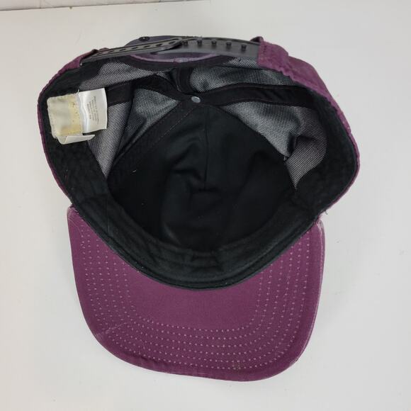 DC Comics Mens/Kids The Flash Logo Superhero Metal Baseball Snap Back Hat Purple - Picture 9 of 12